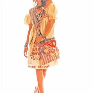 Mexican embroidered off shoulder dress